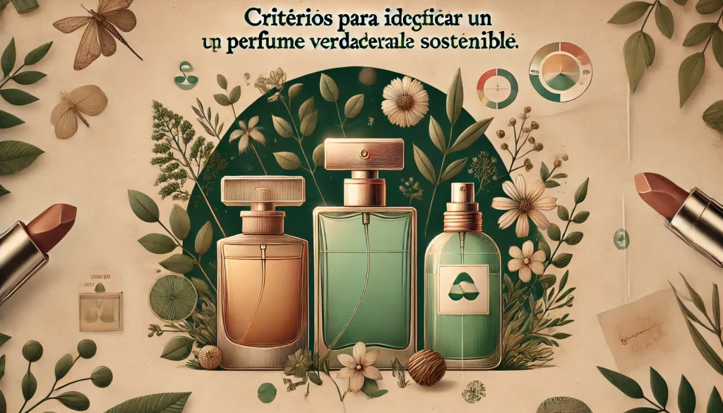 "Criterios para identificar un perfume verdaderamente sostenible."